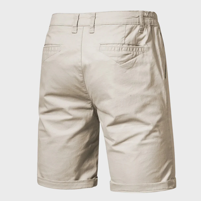 Short Chino pour homme - Short décontracté en coton avec taille élastique