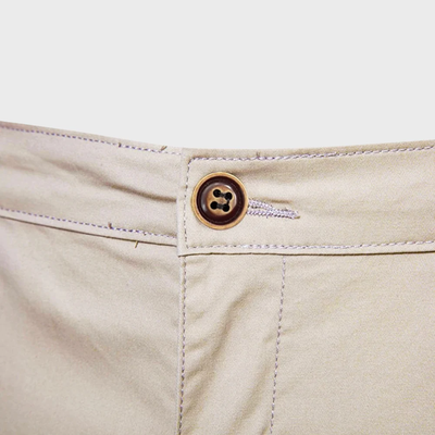 Short Chino pour homme - Short décontracté en coton avec taille élastique