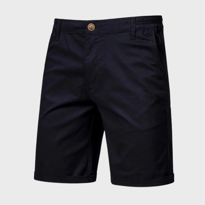 Short Chino pour homme - Short décontracté en coton avec taille élastique
