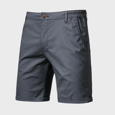 Short Chino pour homme - Short décontracté en coton avec taille élastique