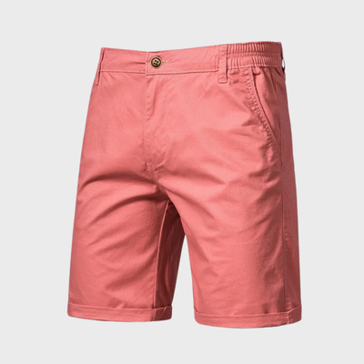 Short Chino pour homme - Short décontracté en coton avec taille élastique