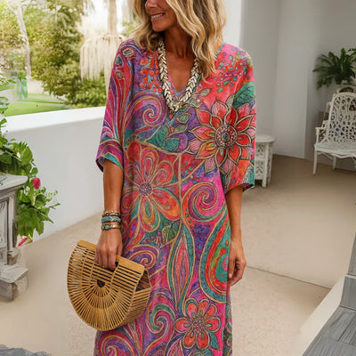 Marie – Robe à fleurs décontractée et élégante