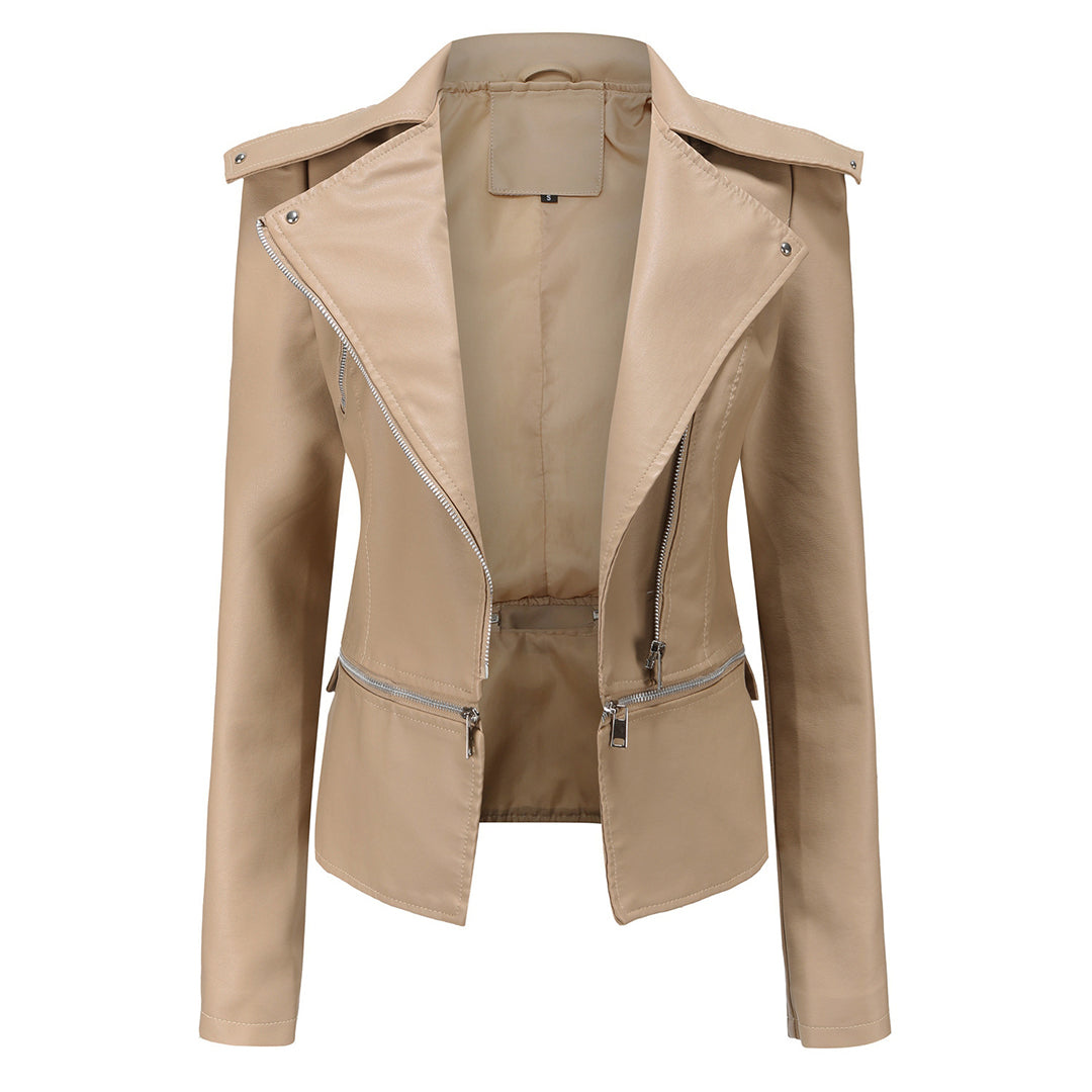 Thalia | Veste motard slim fit pour femme