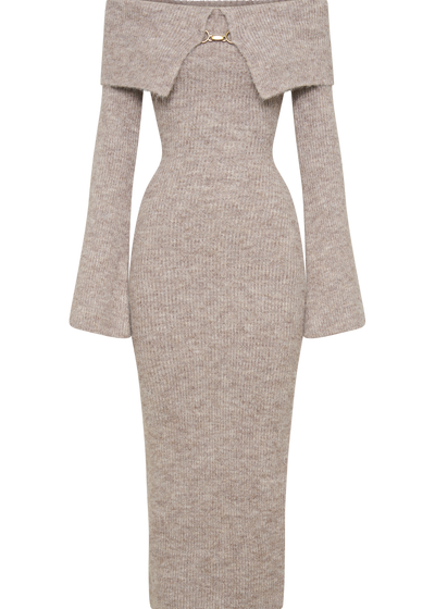 Sophie™ | Robe Midi Épaules Dénudées Élégante