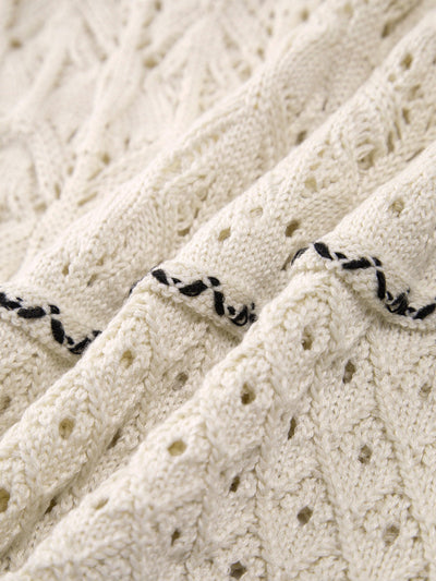 Robe mi-longue à œillets en crochet Paros