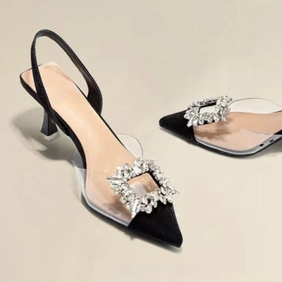 Scarlett® I Talons aiguilles en cristal clair