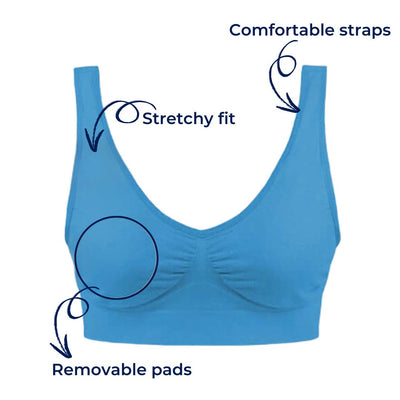 Soutien-gorge BreathEase Seamless Air Bra - Soutien léger et confortable pour une utilisation quotidienne - Port actif et récupération post-partum