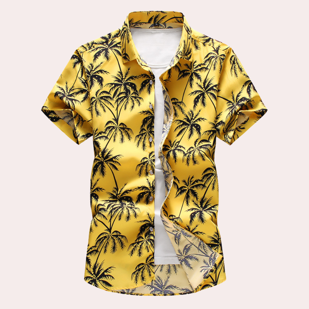 Zander - Chemise hawaïenne tropicale, légère et respirante