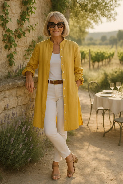 Camilya™ | Veste Chemise Évasée en Coton