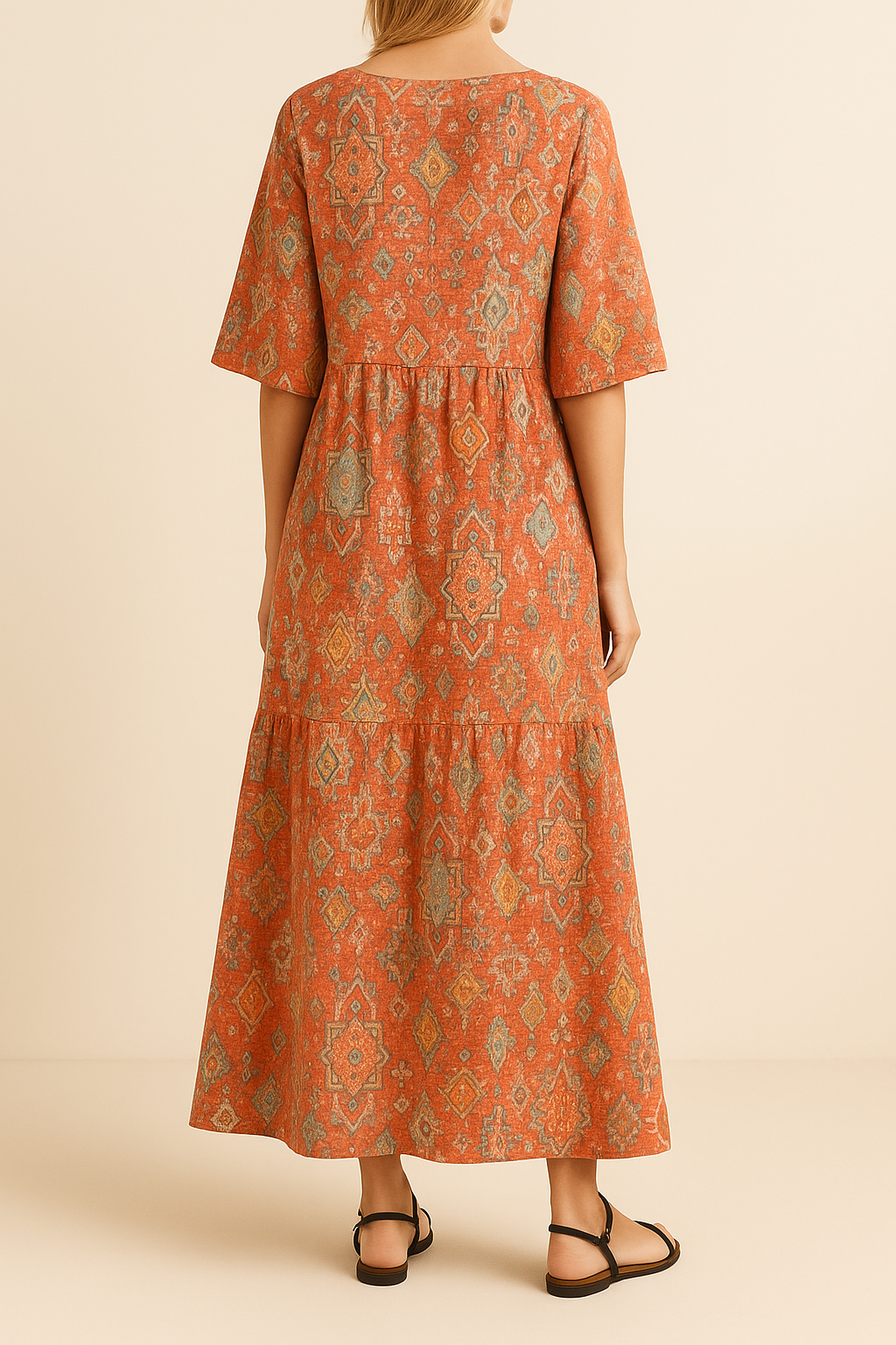 Sahar™ | Robe Ethnique Lin