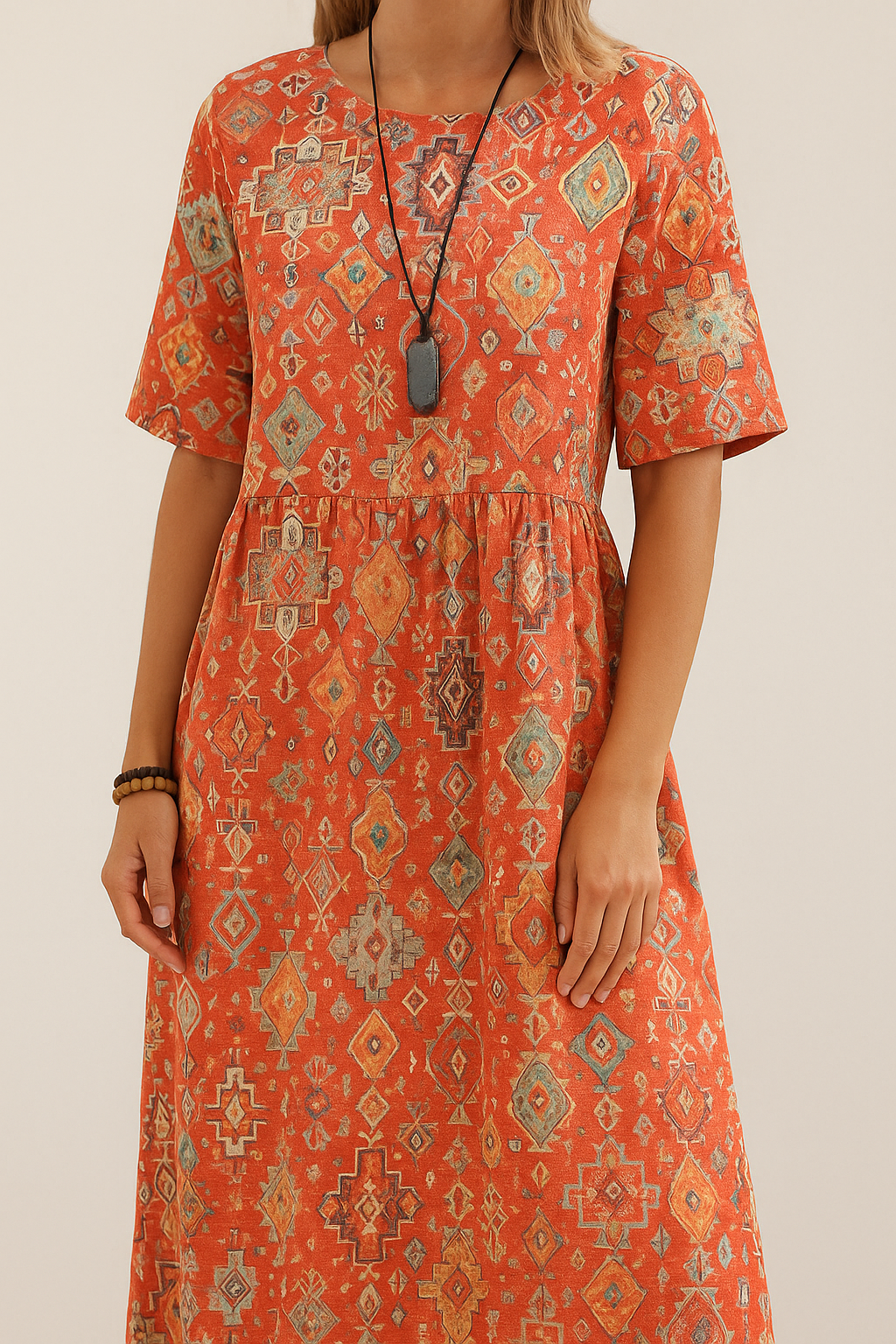 Sahar™ | Robe Ethnique Lin