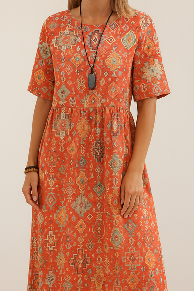 Sahar™ | Robe Ethnique Lin