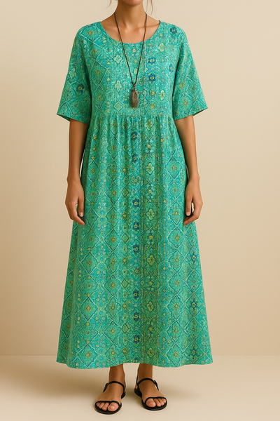 Sahar™ | Robe Ethnique Lin