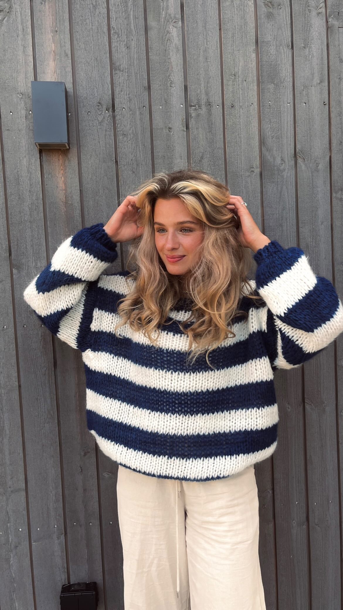 Pull rayé pour femmes | Chaud