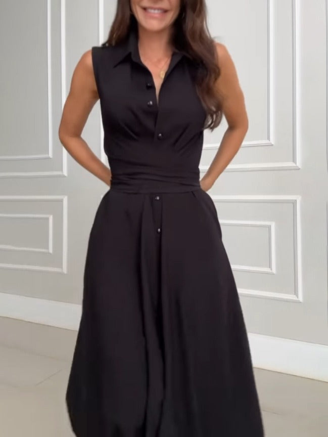 Robe midi croisée