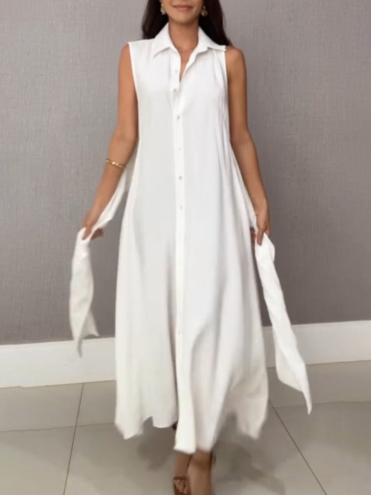 Robe midi croisée
