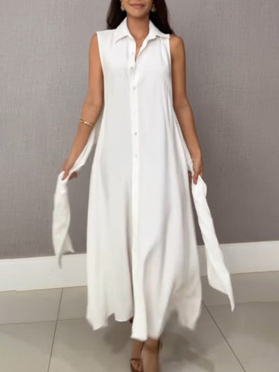 Robe midi croisée