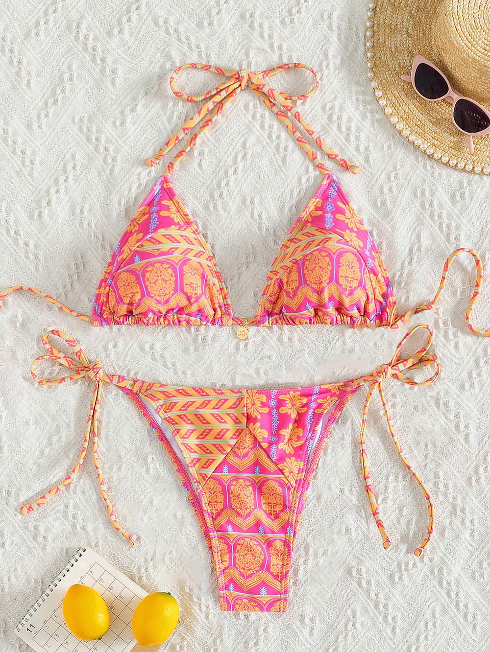 Maillot de Bain deux Pièces Dos nu pour Femmes