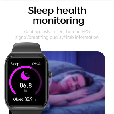 Smartwatch Moniteur de glycémie ECG Fréquence cardiaque Fitness Tracker