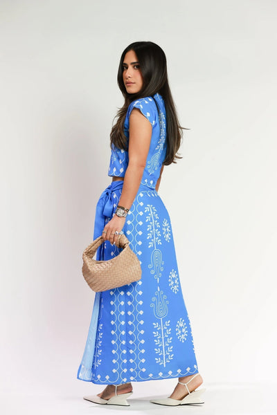 Silvia | Ensemble top et jupe longue