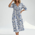 Feuille bleue blanche