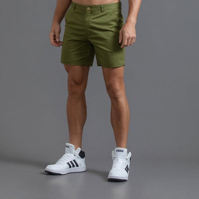 Adrien - Short chino Ajusté, Confortable et Stylé pour un look Décontracté