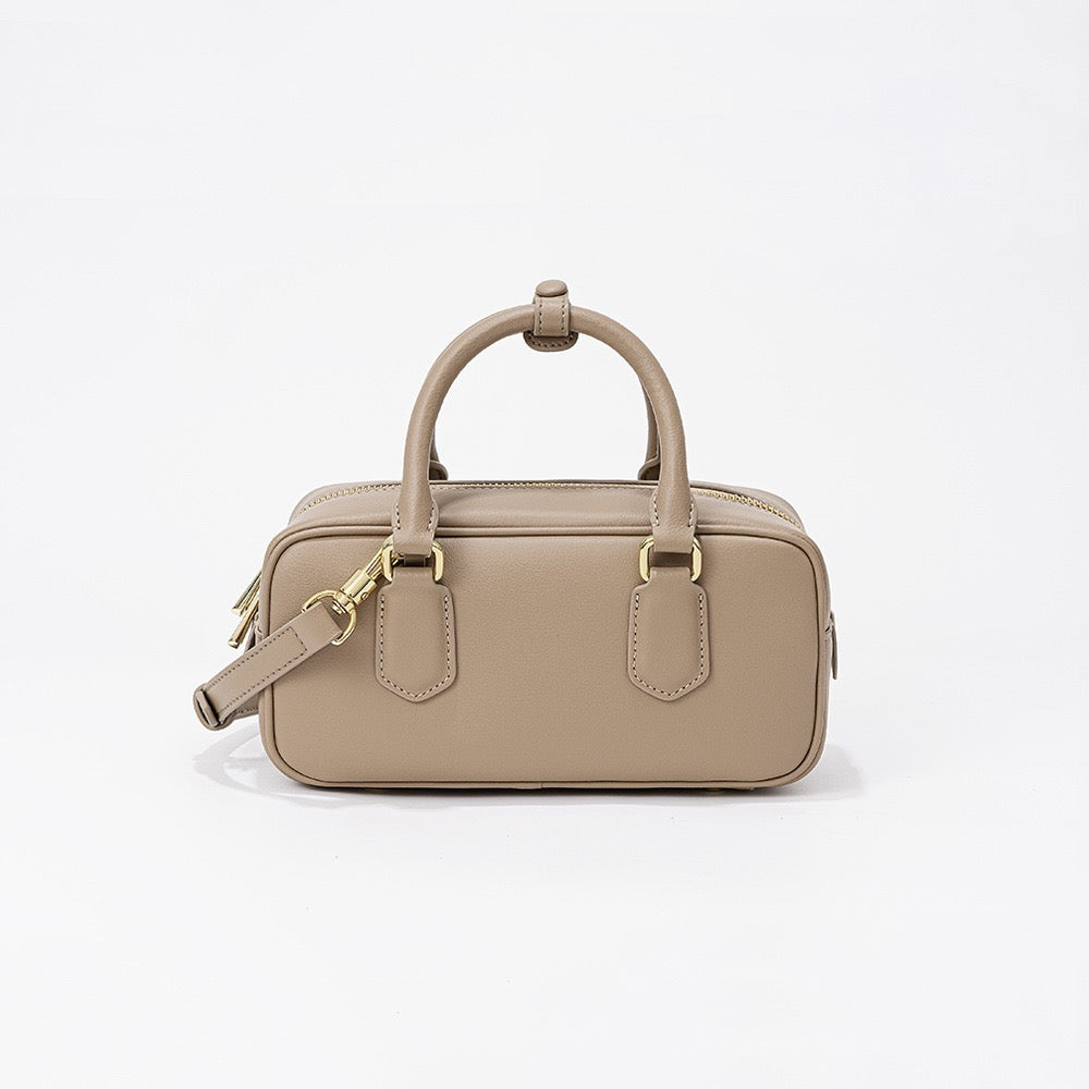 Sac à bandoulière en cuir véritable vintage