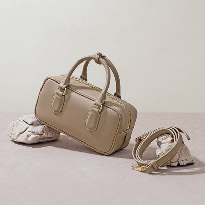 Sac à bandoulière en cuir véritable vintage