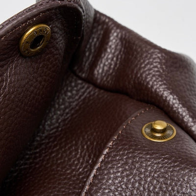 Sac cabas minimaliste en cuir véritable rétro