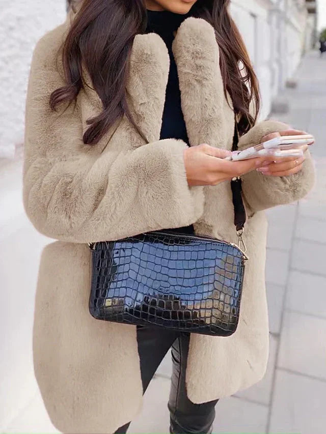 Sana - Manteau femme teddy