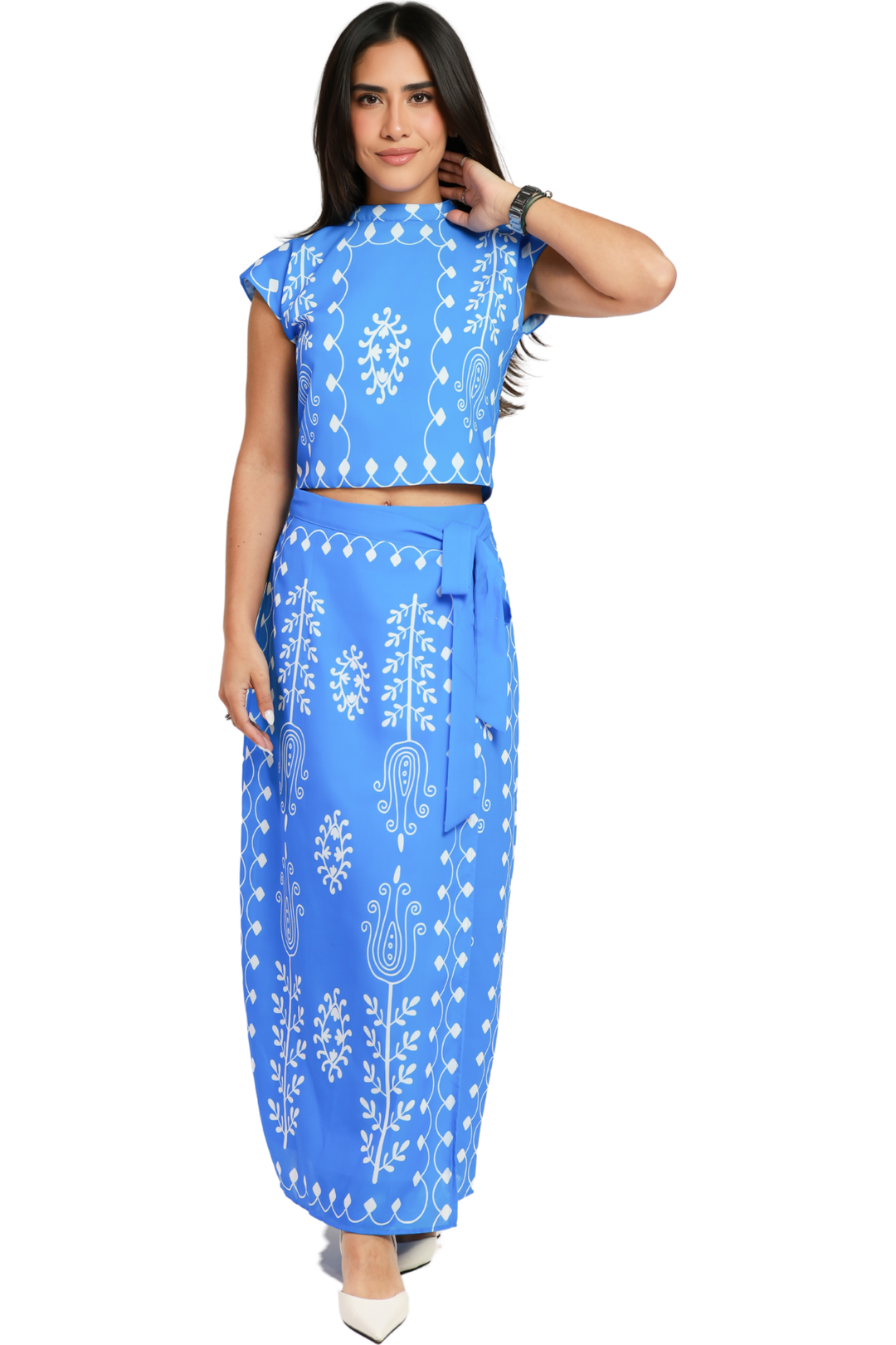 Silvia | Ensemble top et jupe longue