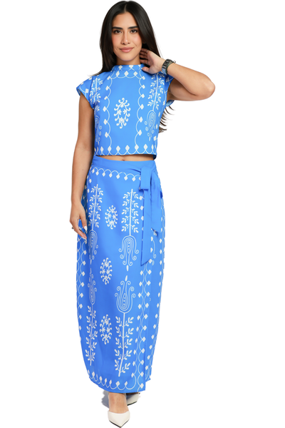 Silvia | Ensemble top et jupe longue