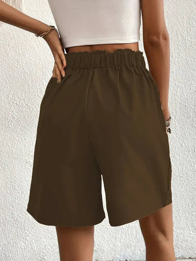 Short Taille Haute Plissé pour Femme