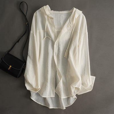 SWEAT À CAPUCHE EN LIN DIANA