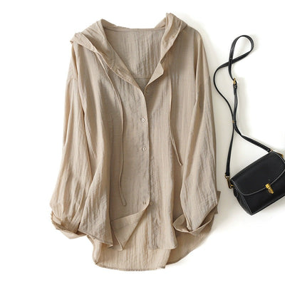 SWEAT À CAPUCHE EN LIN DIANA