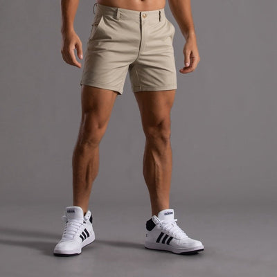 Adrien - Short chino Ajusté, Confortable et Stylé pour un look Décontracté