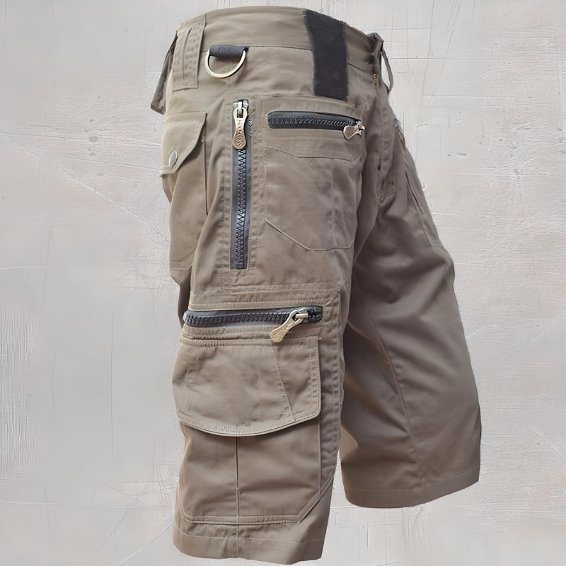 Short Cargo pour Hommes avec Poche Zippée