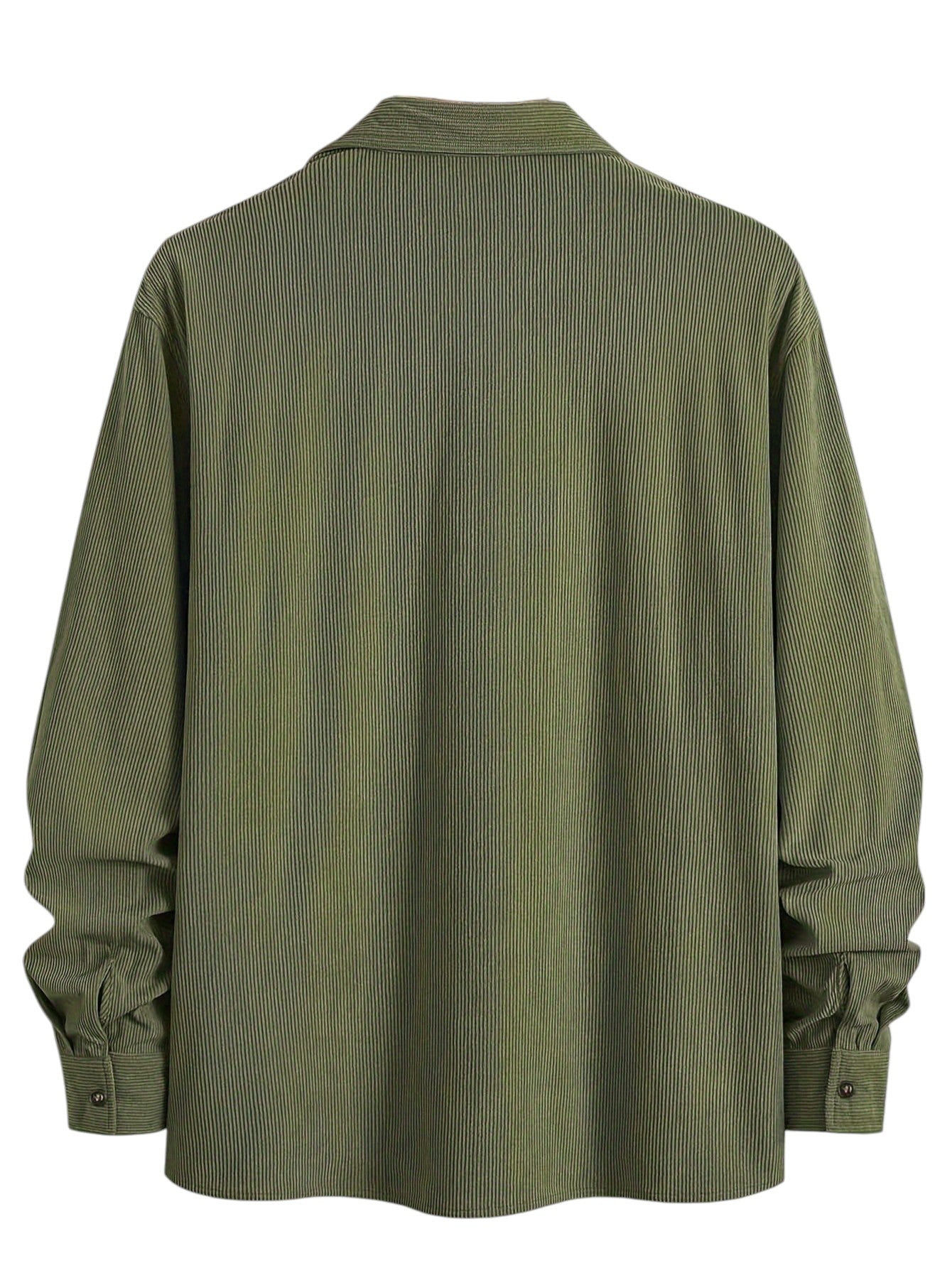 Surchemise Homme en Velours Côtelé à Boutons | Manches Longues