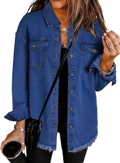 Stefania™ | Veste en Denim au Style Intemporel