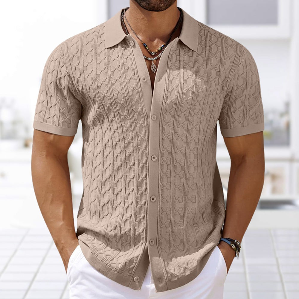 Théo – Chemise en maille à manches courtes