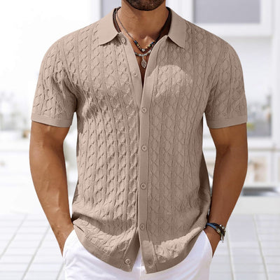 Théo – Chemise en maille à manches courtes