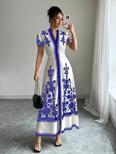 Tani™ | Robe Élégante à Imprimé Ethnique