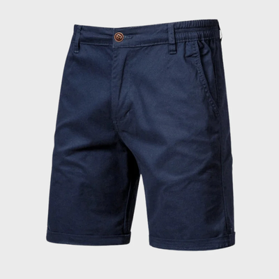 Short Chino pour homme - Short décontracté en coton avec taille élastique