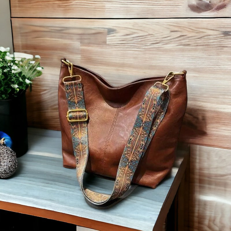 Sac à bandoulière vintage pour femmes | Moyen