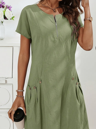 Robe zippée confortable