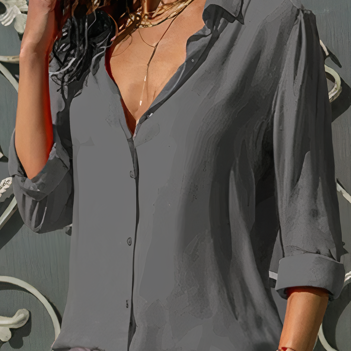 Wolfy™ | Blouse Élégante Fluide