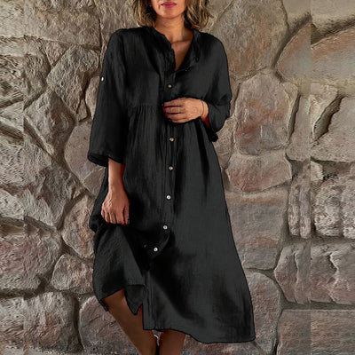 Robe Mi-longue en Lin pour Femme