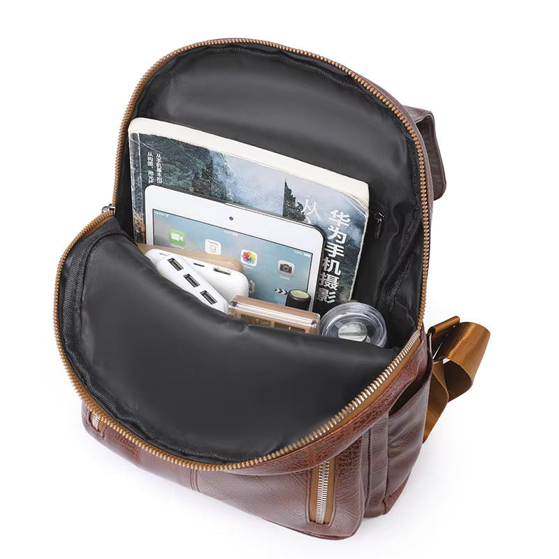 Sac à dos en cuir stylé pour femme | Sac antivol | Roswitha