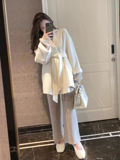 Serenya™ | Manteau en laine et cachemire fabriqué à la main