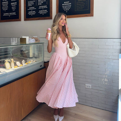 Romina | Robe Mi-Longue Imprimée